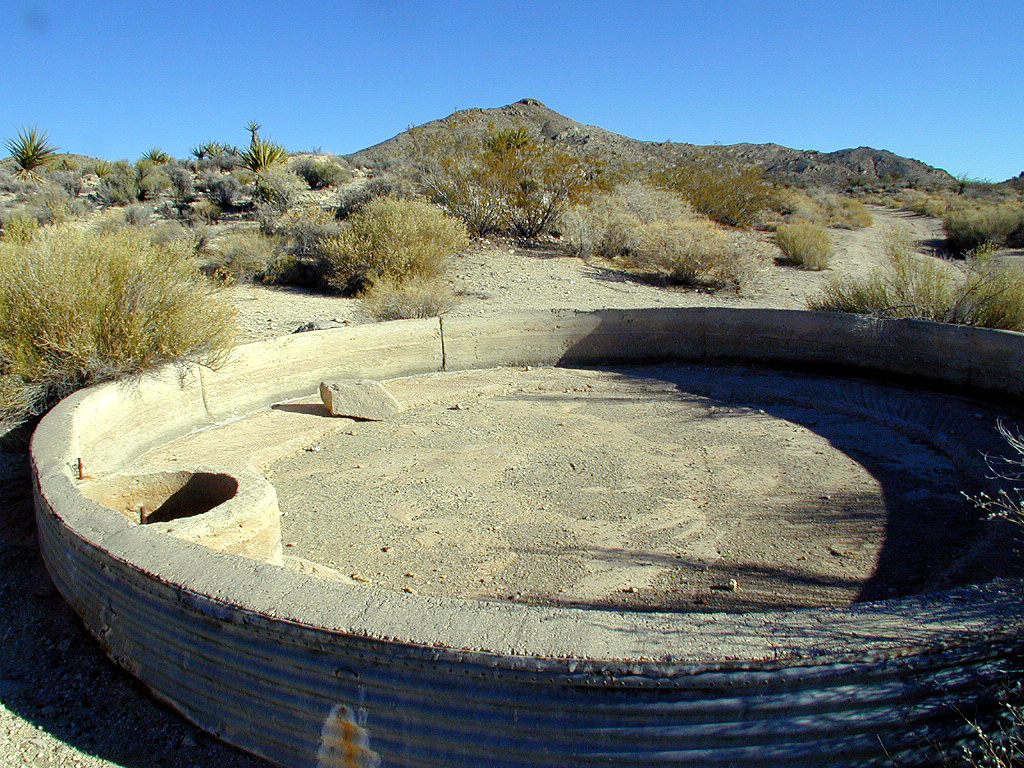 A vat of some kind. What are these used for? My guess is some kind of chemical leeching process.