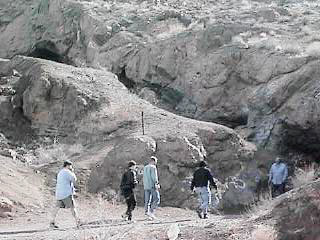 Heading to Jubilee mine entrance