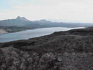 The upper reaches of Lake Mojave.