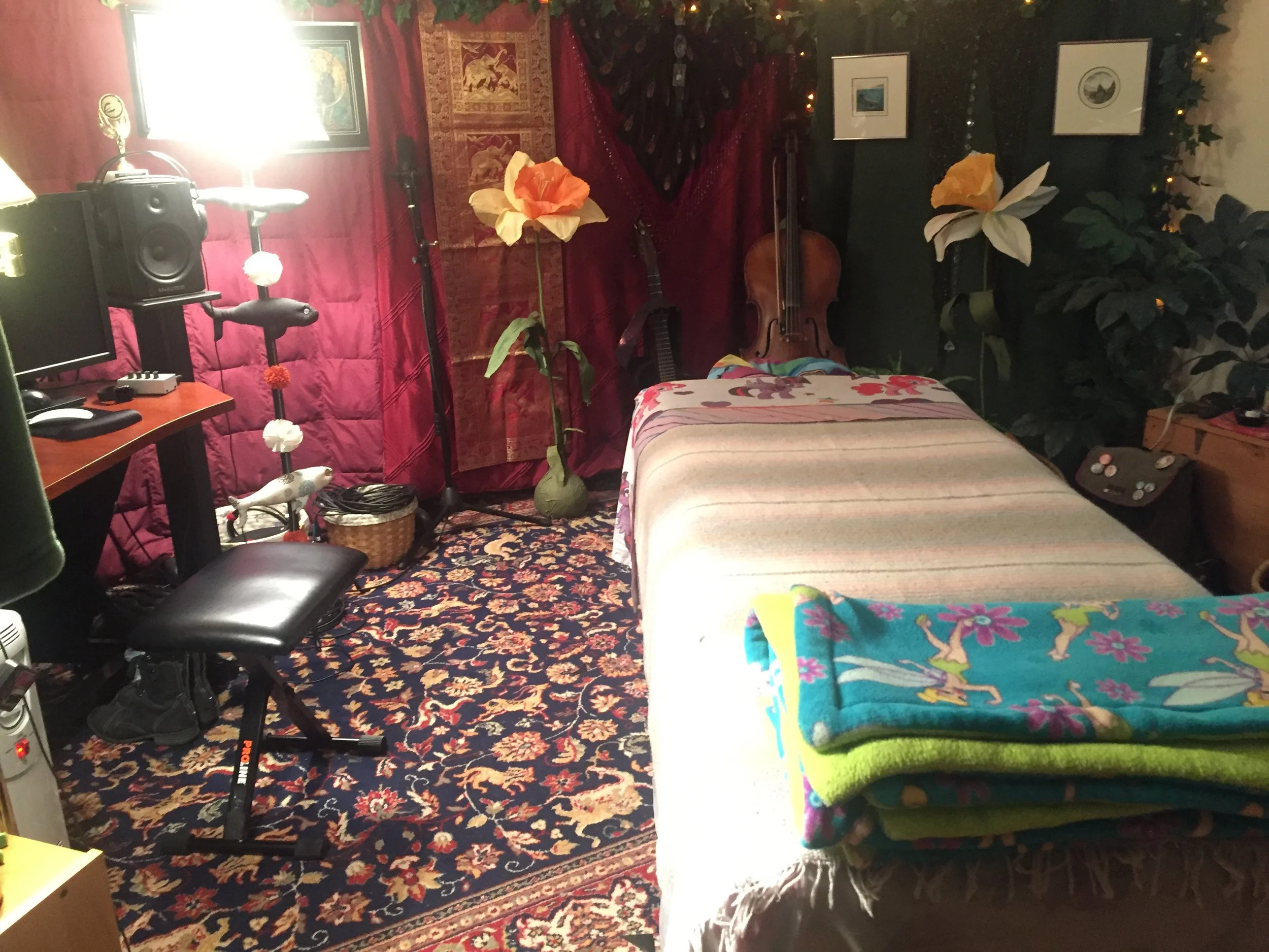 Massage in Recording Studio