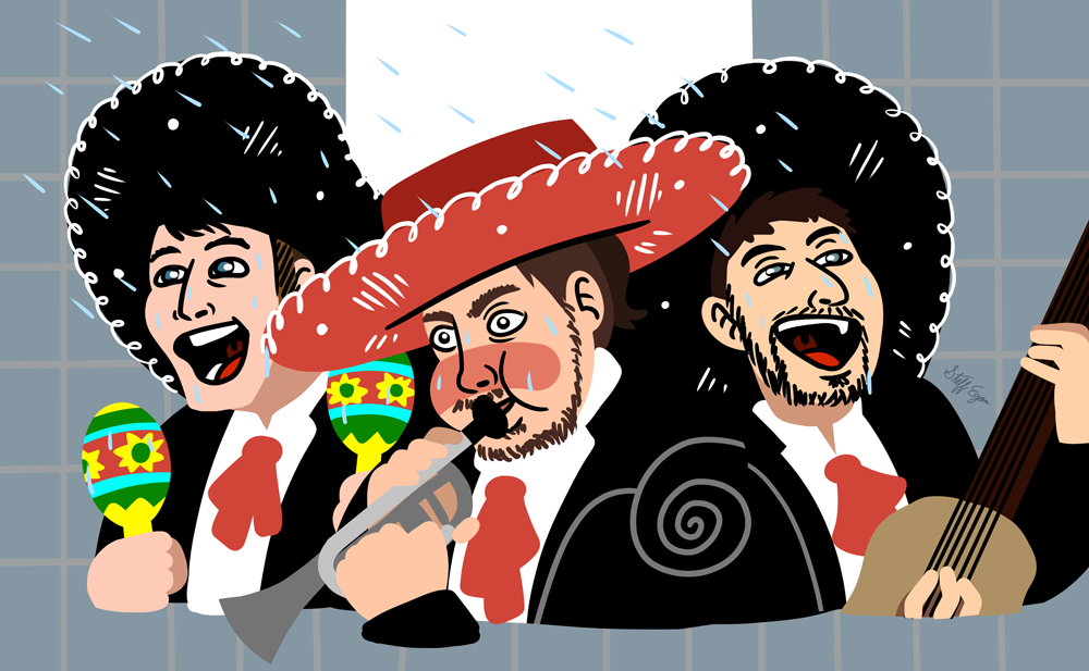 Fanart of Eating Food in the Shower by Ninja Sex Party