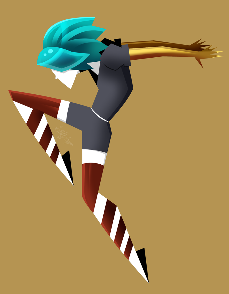 An abstract Pho from Land of the Lustrous
