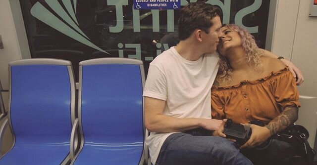 &macr;\_(ツ)_/&macr; a lil cameo for ya with my amazing and super helpful partner @tpommy_14 on the @kcstreetcar. A beautiful collaboration between @alisonclairepeck &amp; I for @calvinarsenia ✨ Check it out @billboard #linkinbio
Thank you to everyone