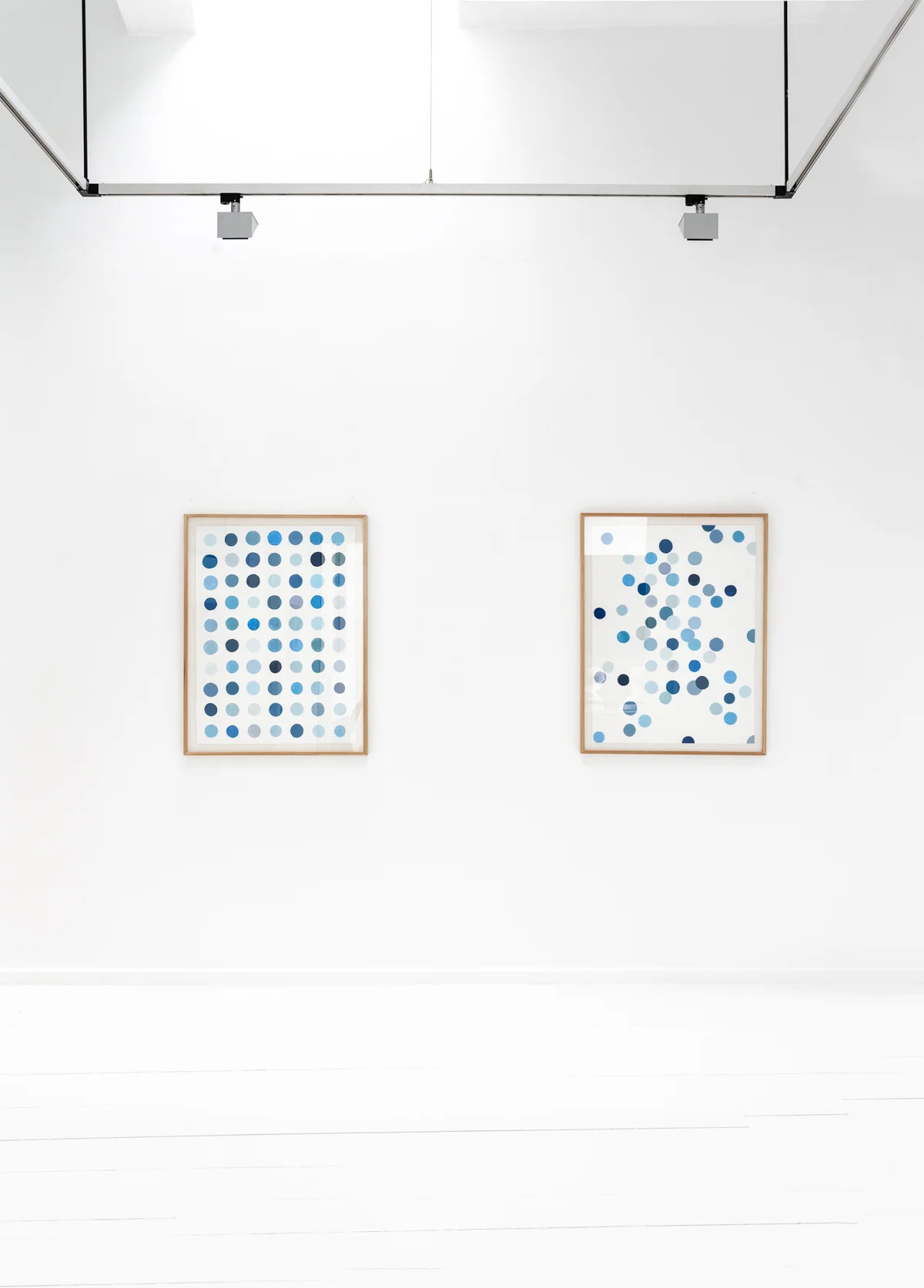 Low and high entropy , 2018 Gouache on embossed paper 70 x 100 cm each