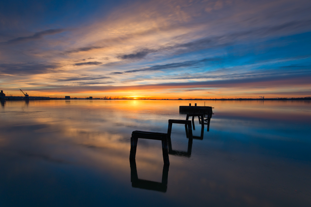 Baltimore Harbor, February Morning