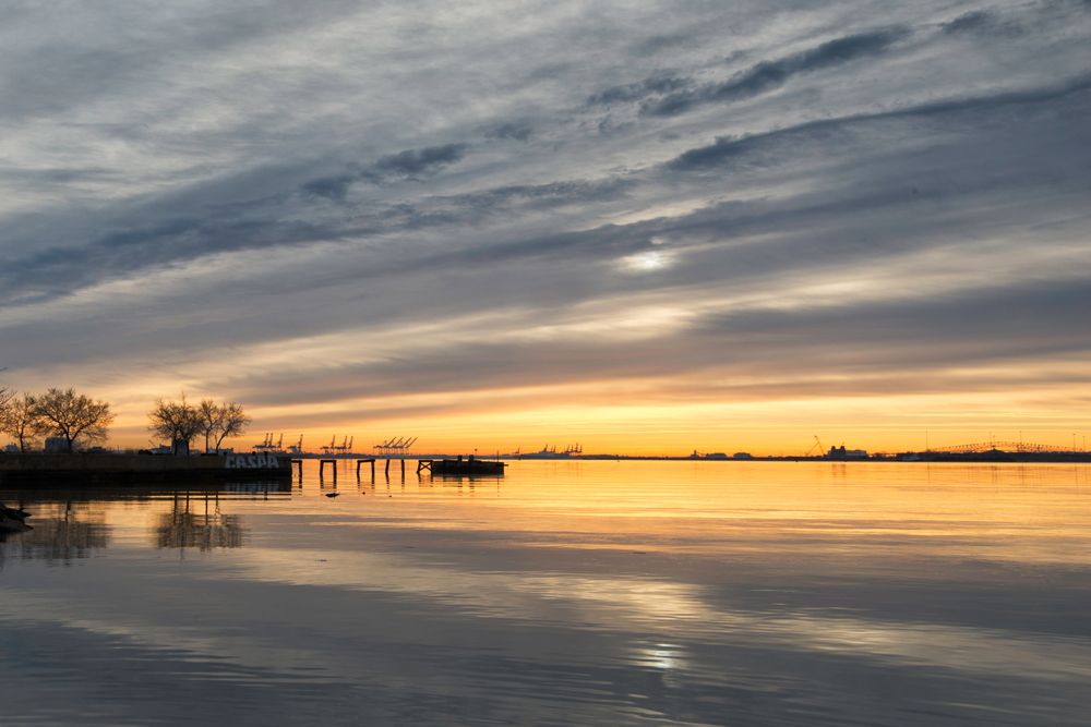 Baltimore Harbor, February Morning