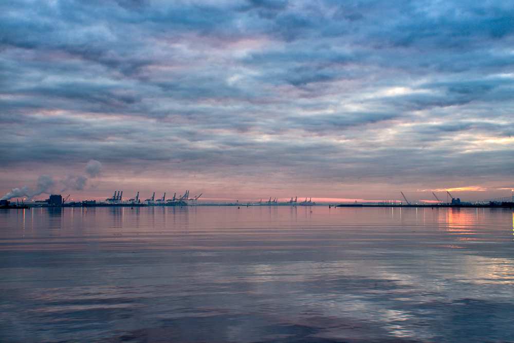 Baltimore Harbor, January Morning