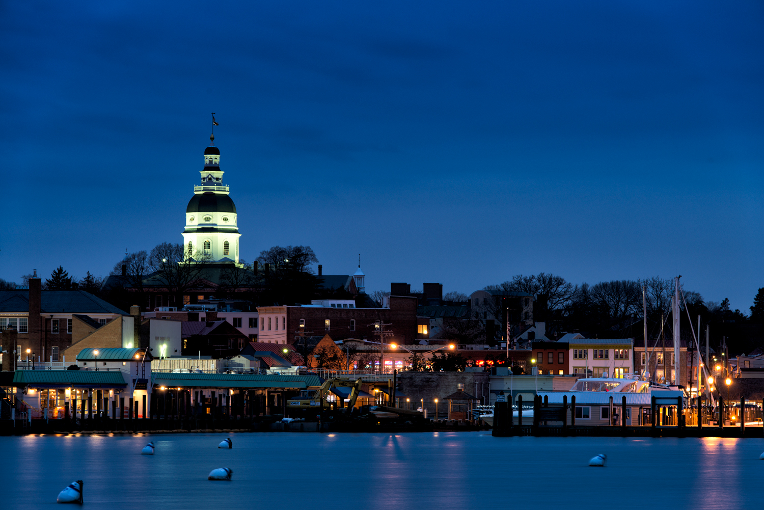 Annapolis Harbor, January Evening