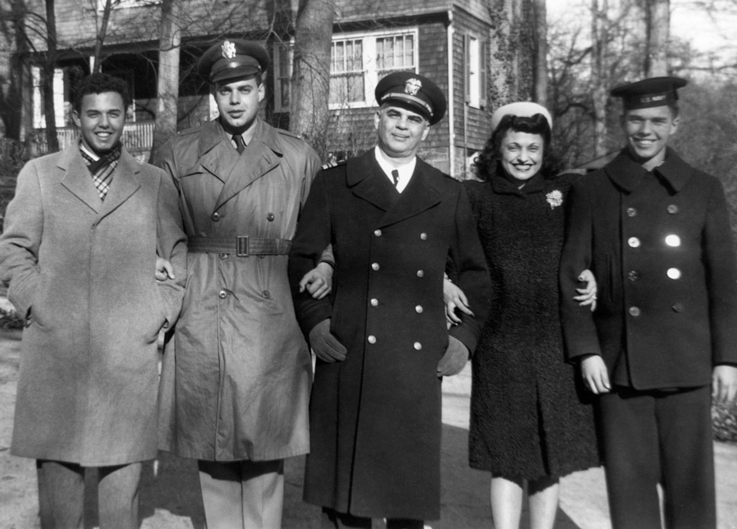 Dick, Doug, Harry, Kathryn and Buddy, 1944