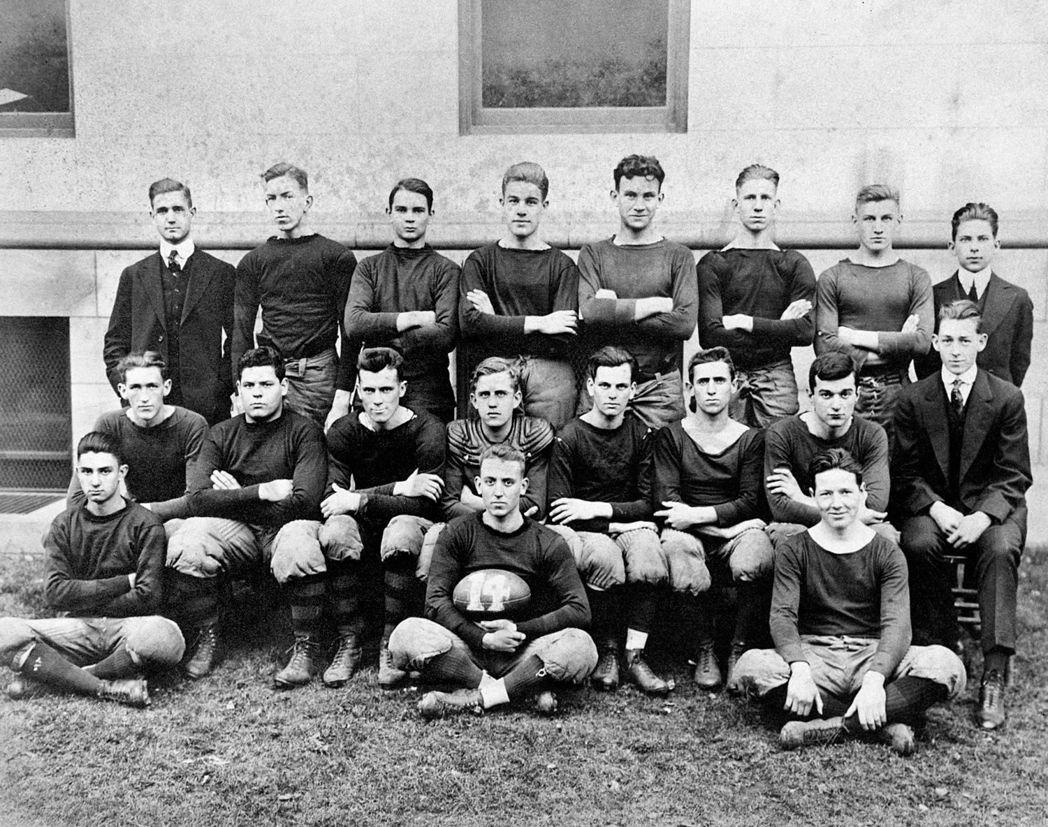 Harry Goodstein in High School (top row, third from left)