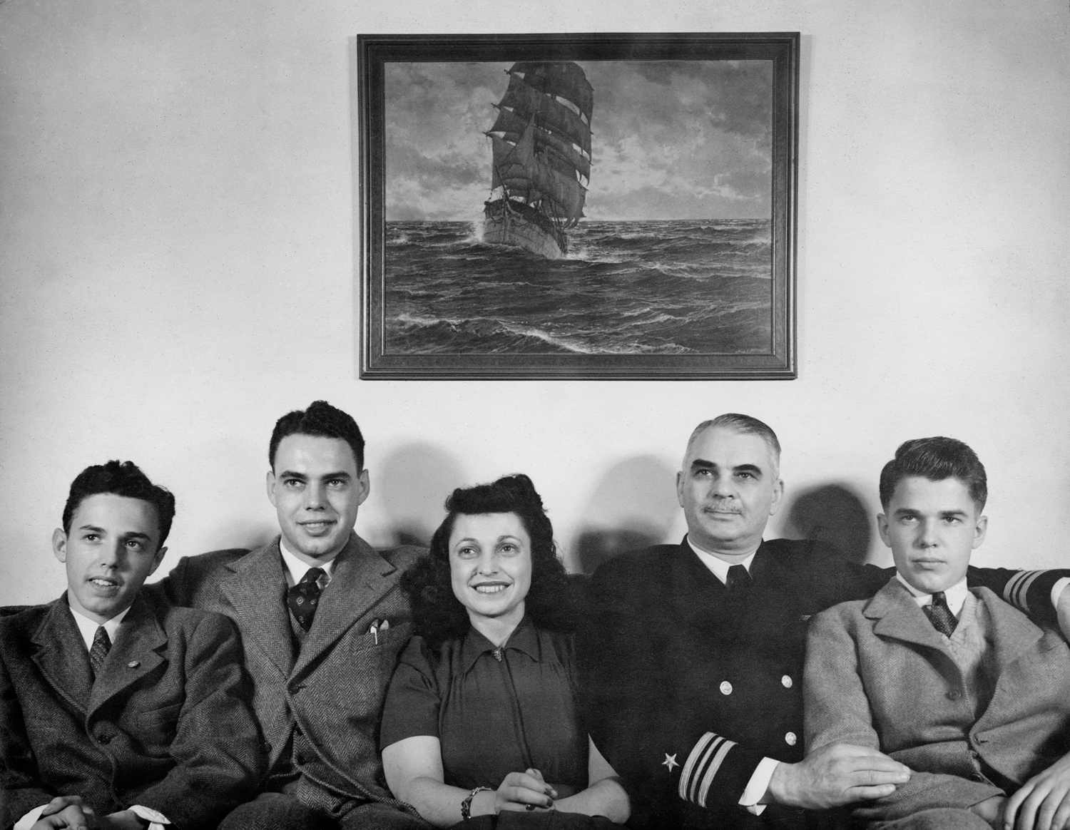 Richard, Doug, Kathryn, Harry, Buddy, 1942