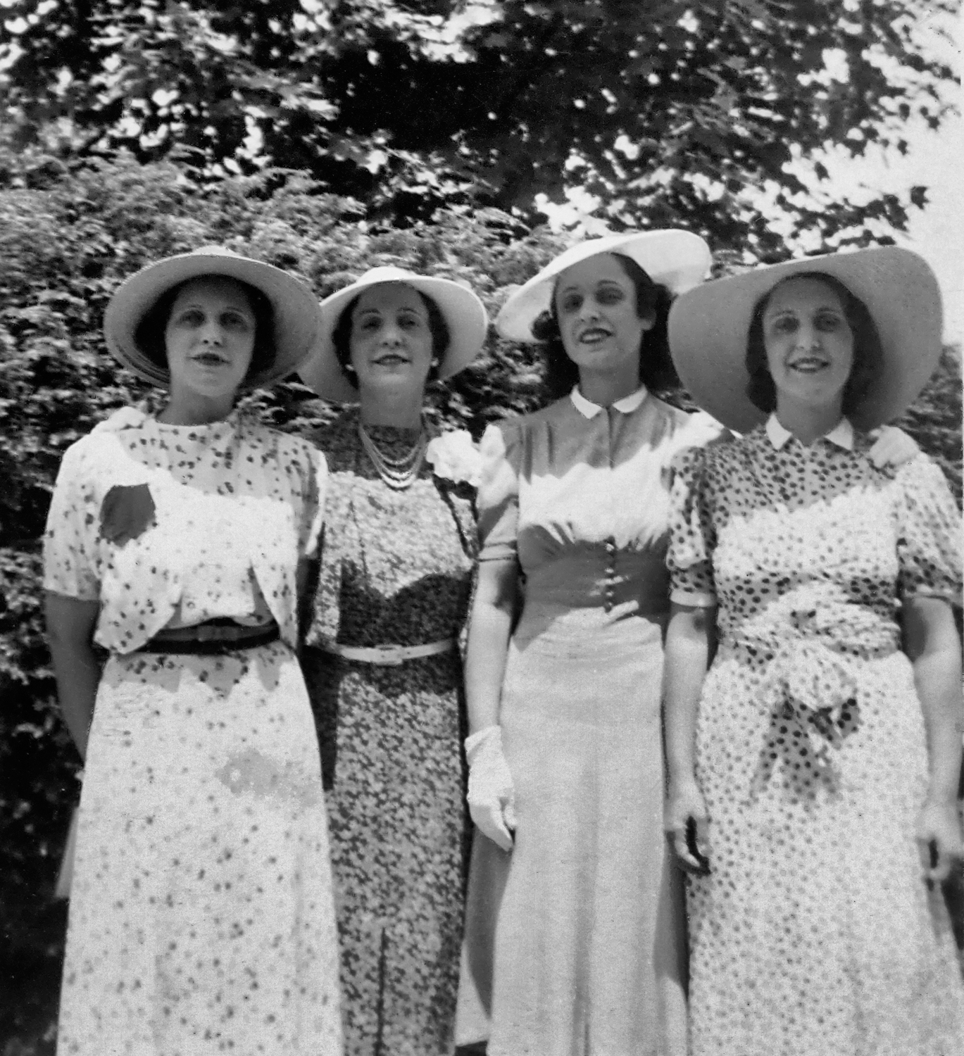 Florence, Irene, Kathryn and Isabel, 1938