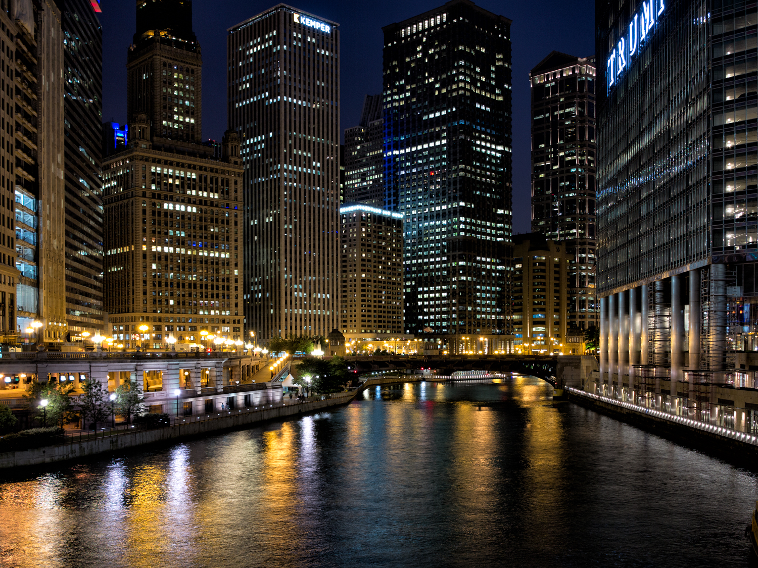 Chicago River, June Evening