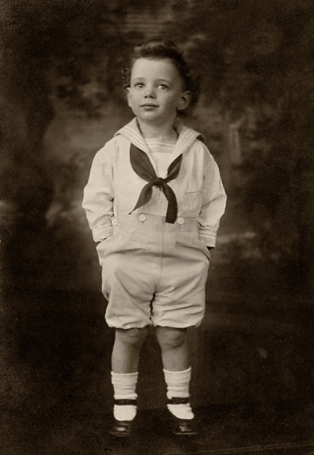 Douglas Goodwin in one of his many sailor suits