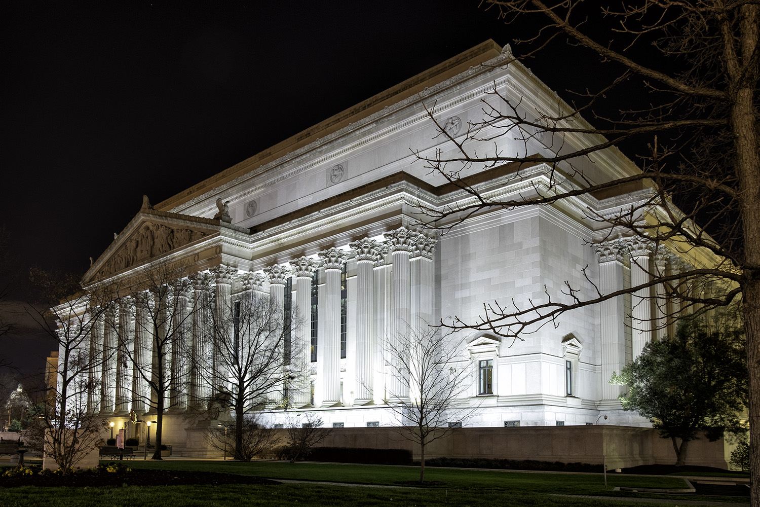 December Evening at the National Archives 