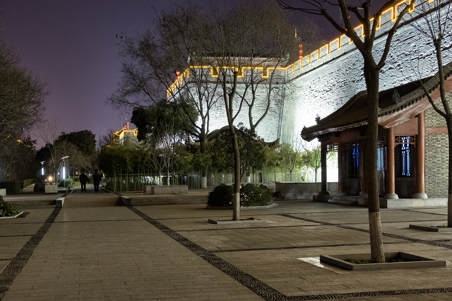 Xi'an City Walls at Night