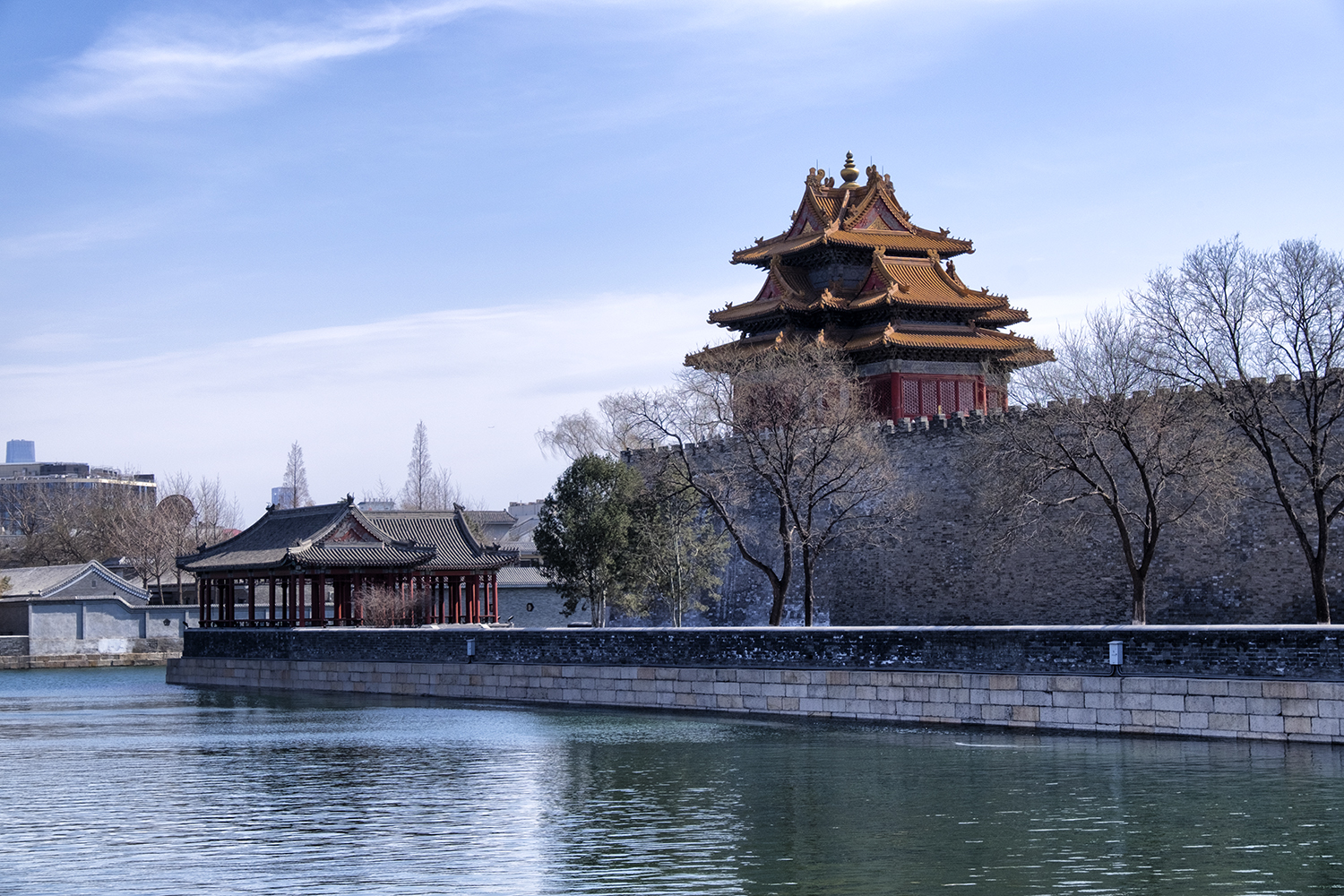 Forbidden City Wall, Watch Tower and Moat