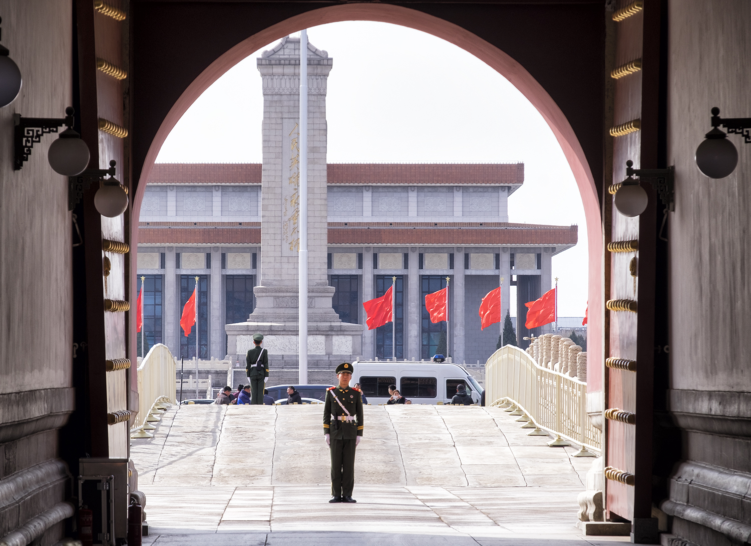 The Great Hall of the People, from the Forbidden City