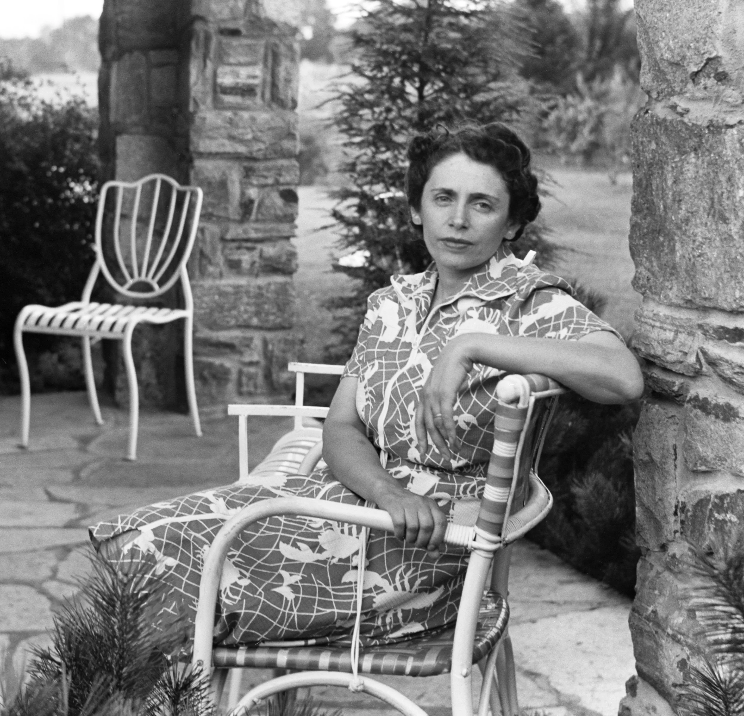 Sylvia Adalman at the house on Bonfield Road.