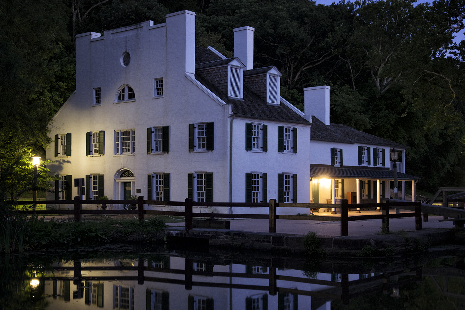 Great Falls Tavern, August Evening