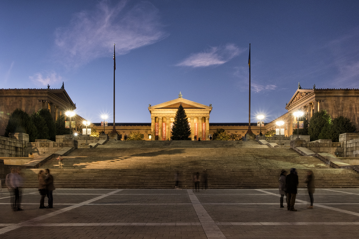 Philadelphia Museum of Art, November Evening