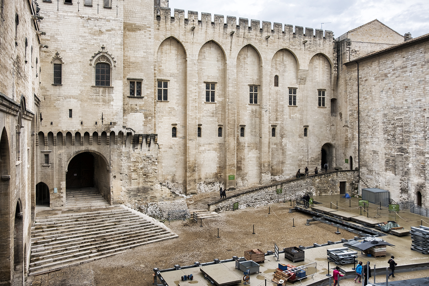 Papal Palace, Avignon, October Morning