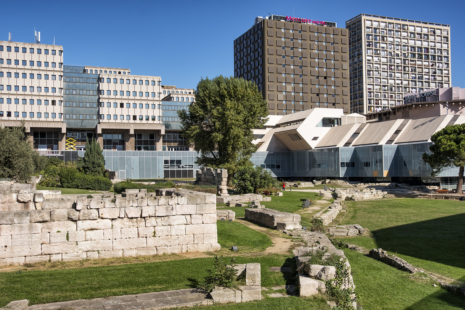 Hotel Mercure and the Ruins of the Roman Port