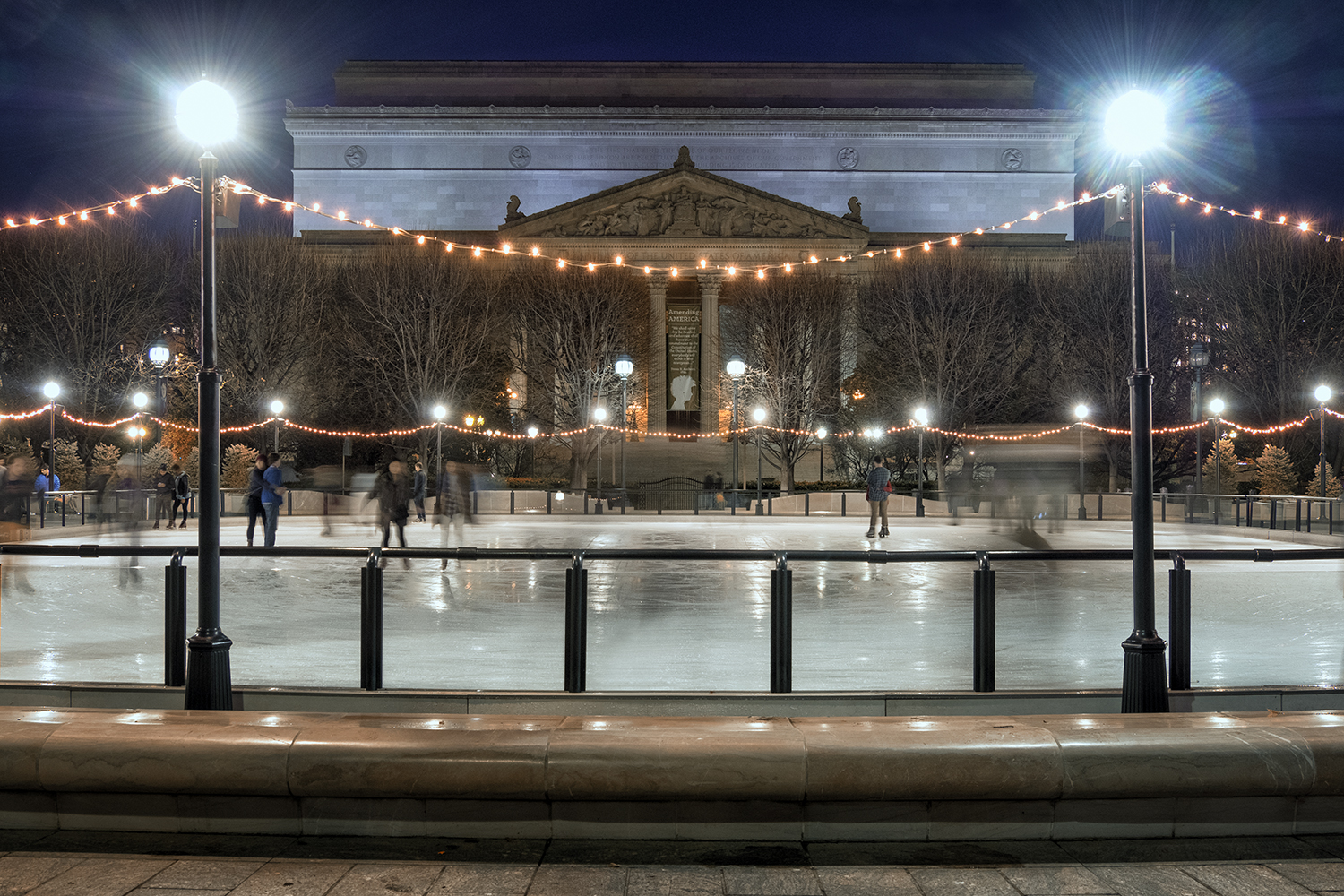 December Evening on the Mall 