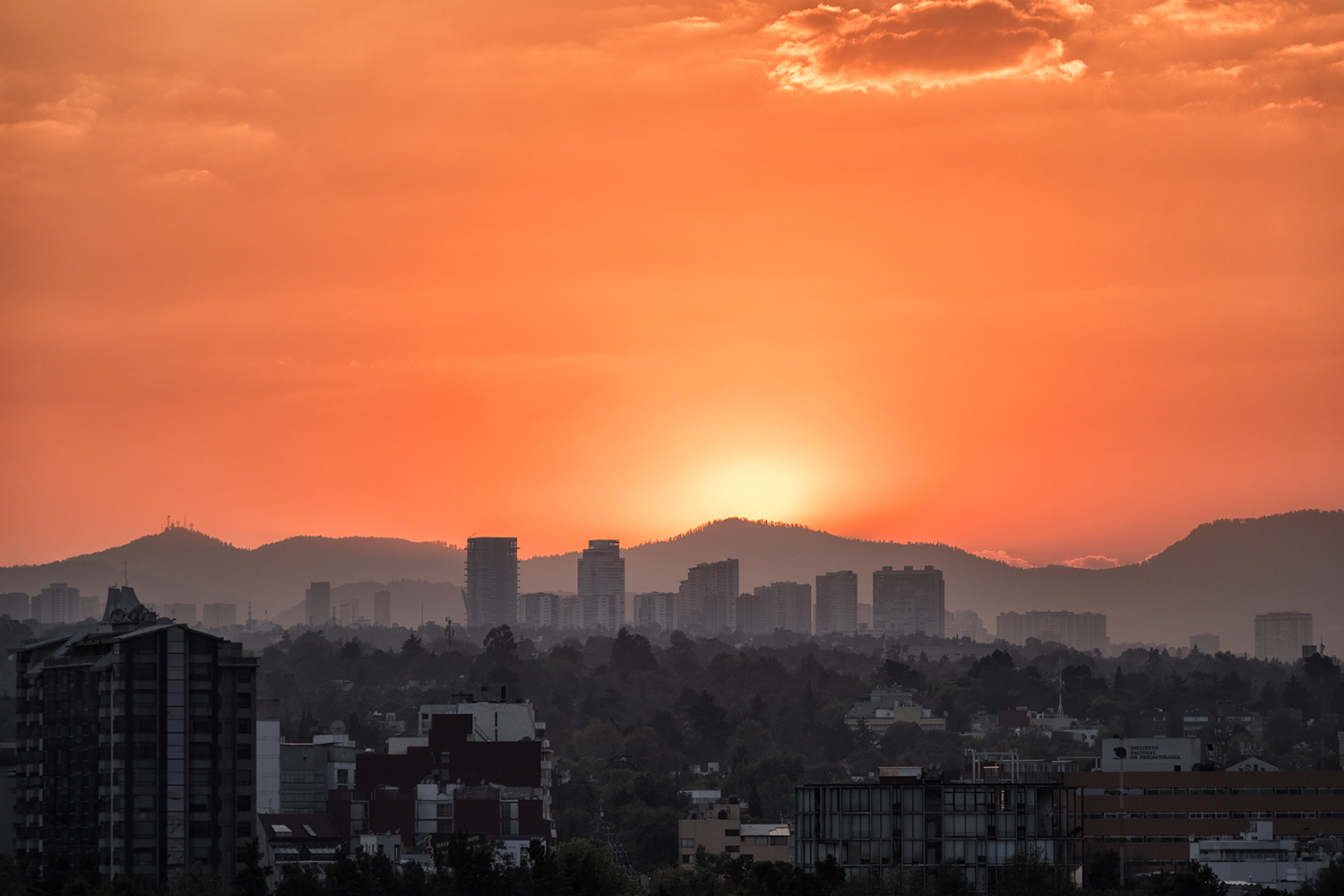 Mexico City, December Sunset