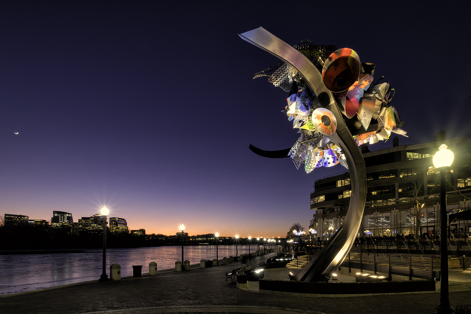 Washington Harbor, January Evening