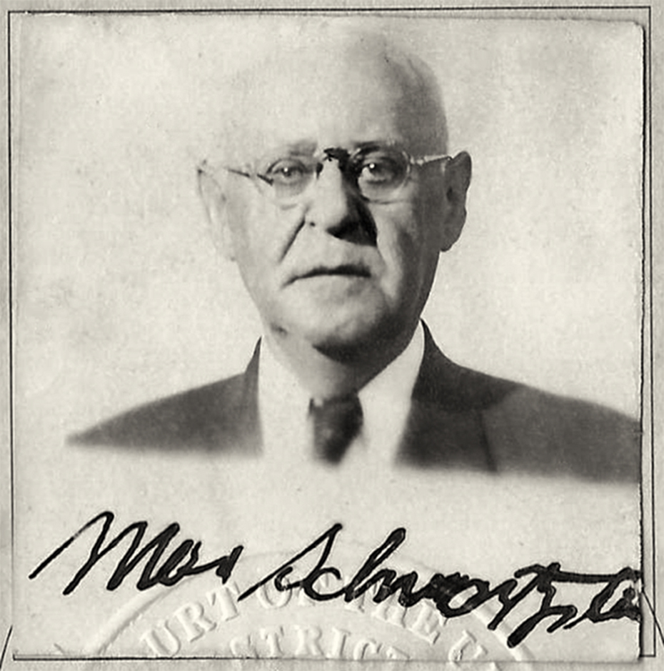 Max Schwartzstein, from his naturalization certificate