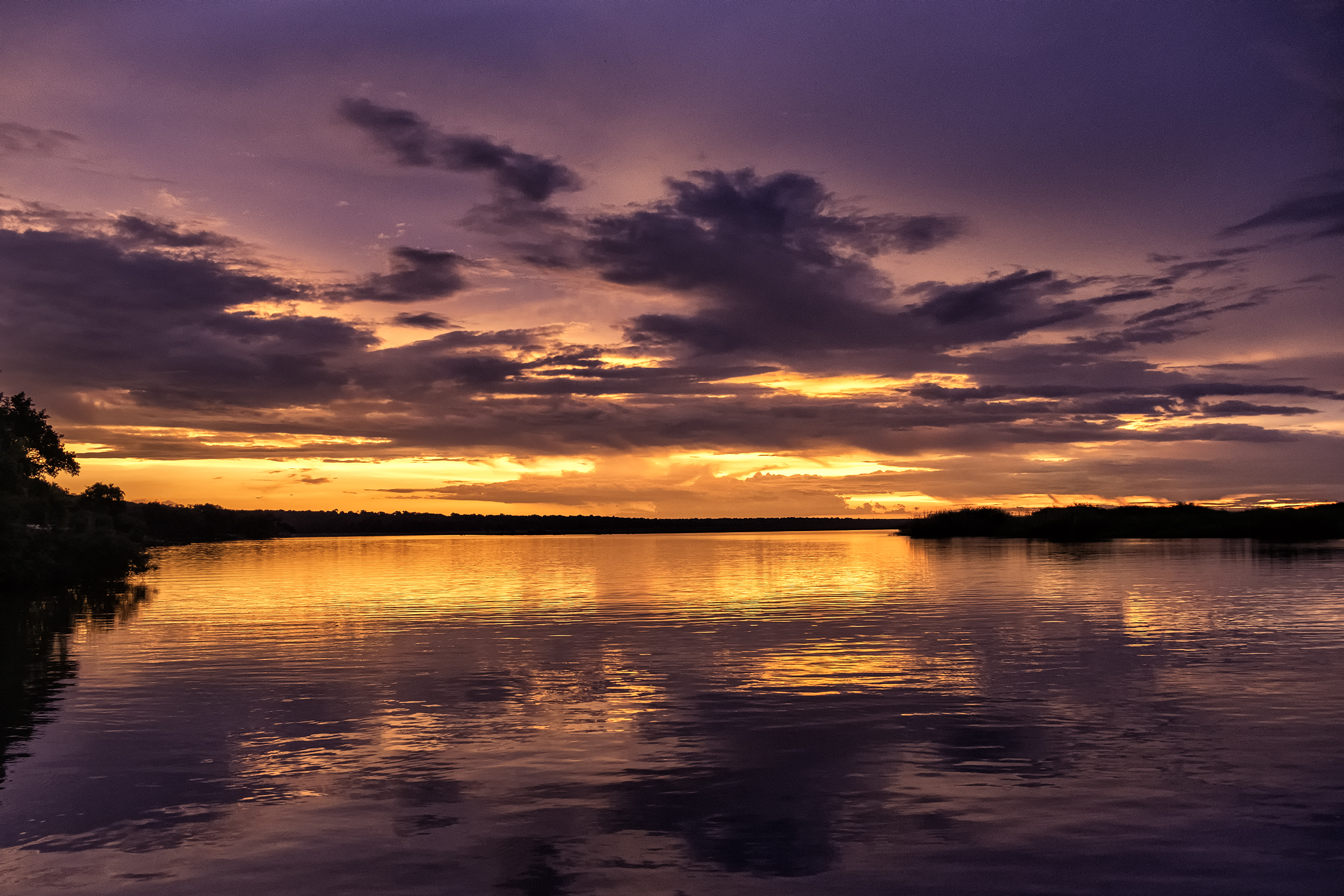 Chobe River, February Sunset