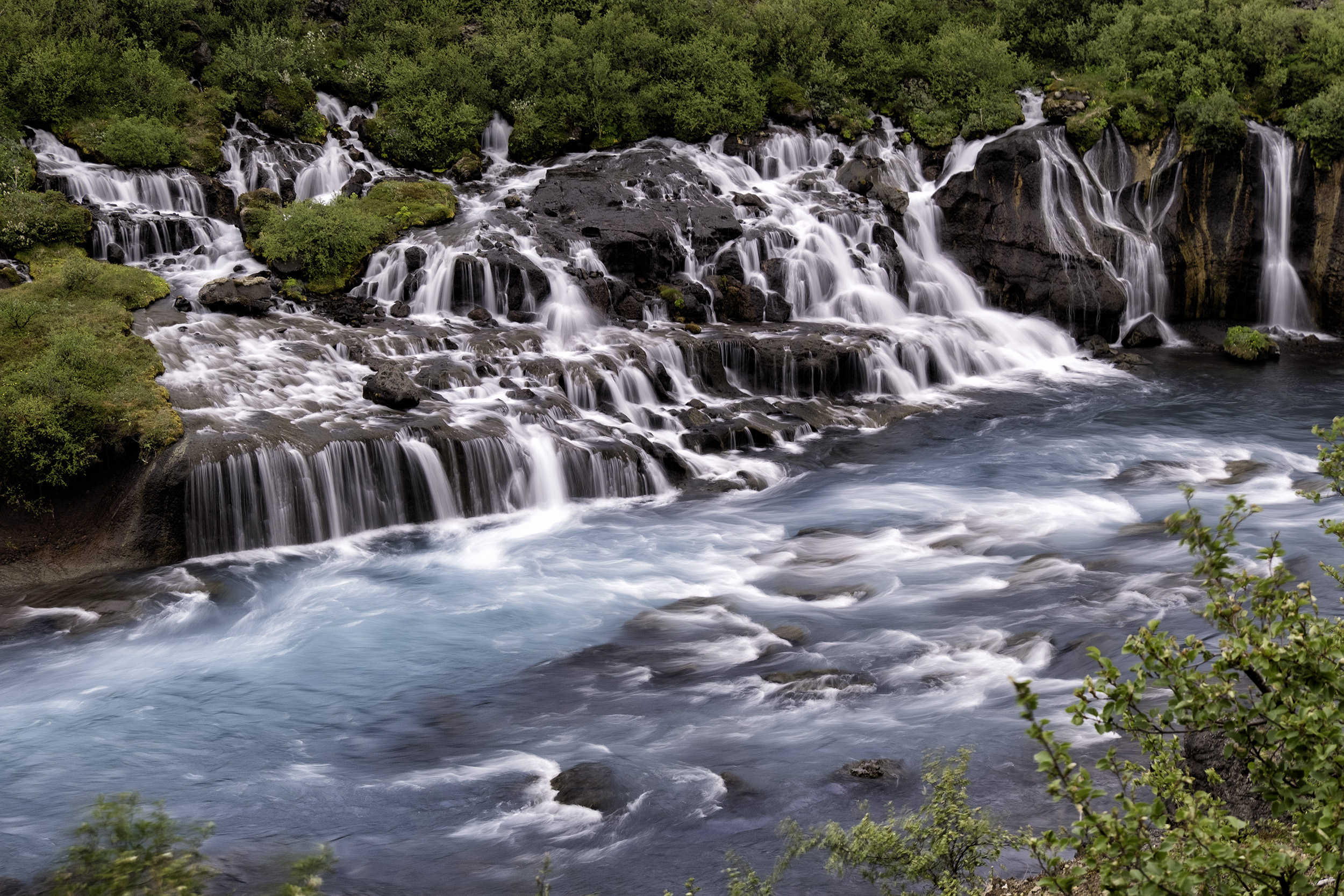 Hraunfossar Waterfall, Iceland