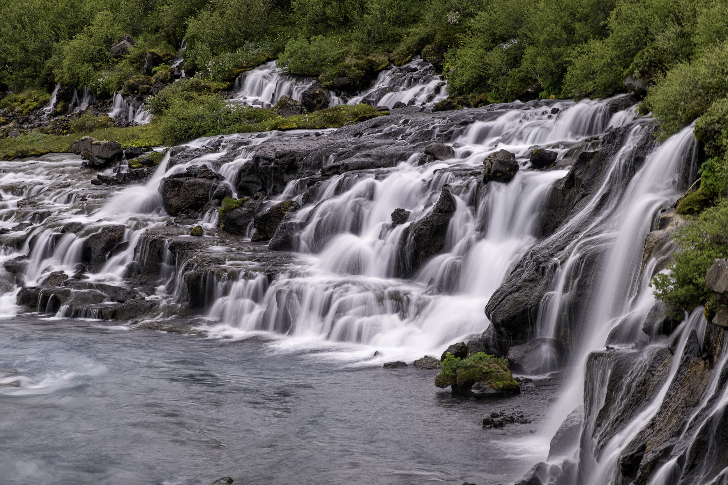 Hraunfossar Waterfall, Iceland