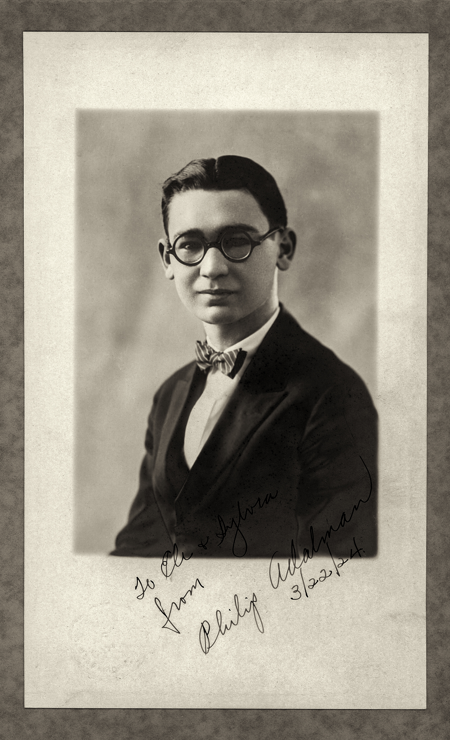 Philip Adalman in 1924 (18 years old)