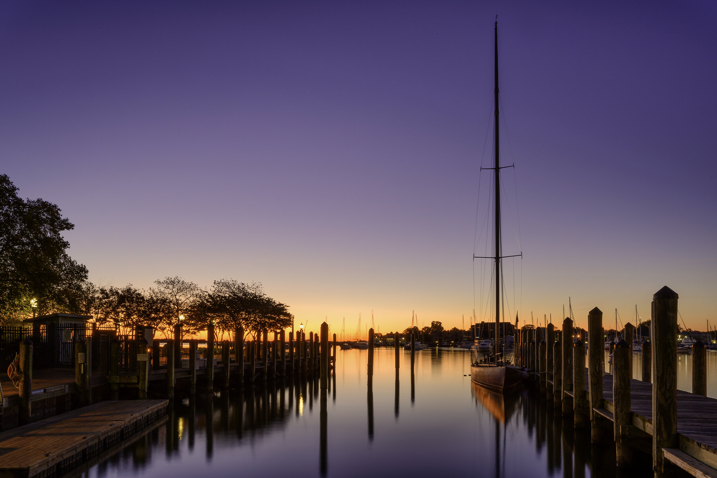 Annapolis City Dock, October Morning