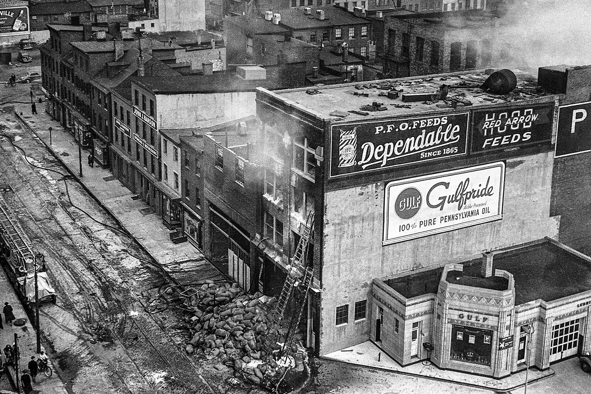 Obrecht Warehouse Fire, 1940