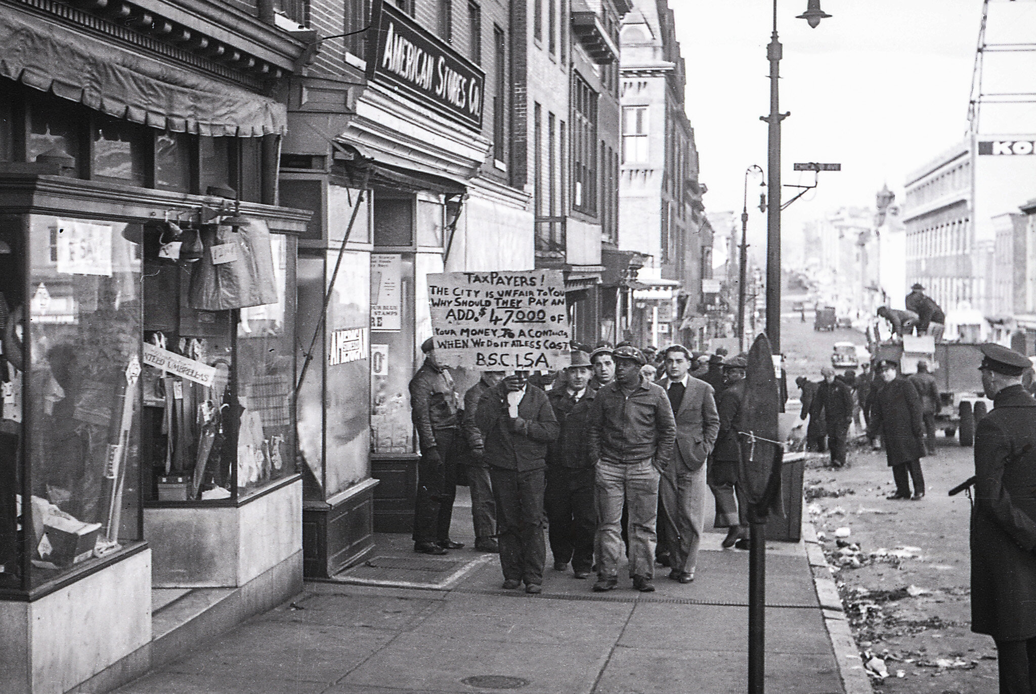 Street Cleaners Union Protest, 1941