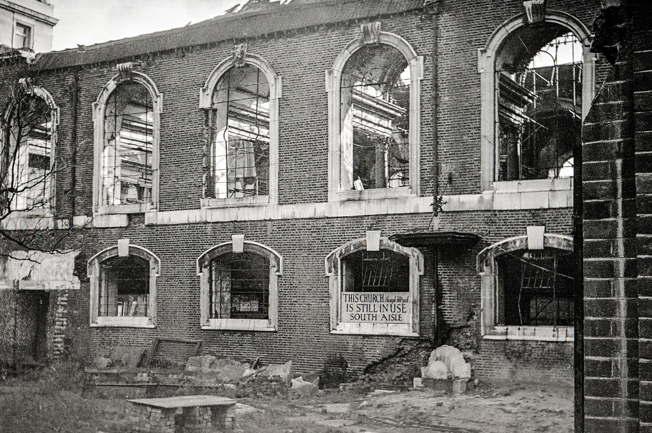 St. James, Picadilly,  Bombed During  WWII