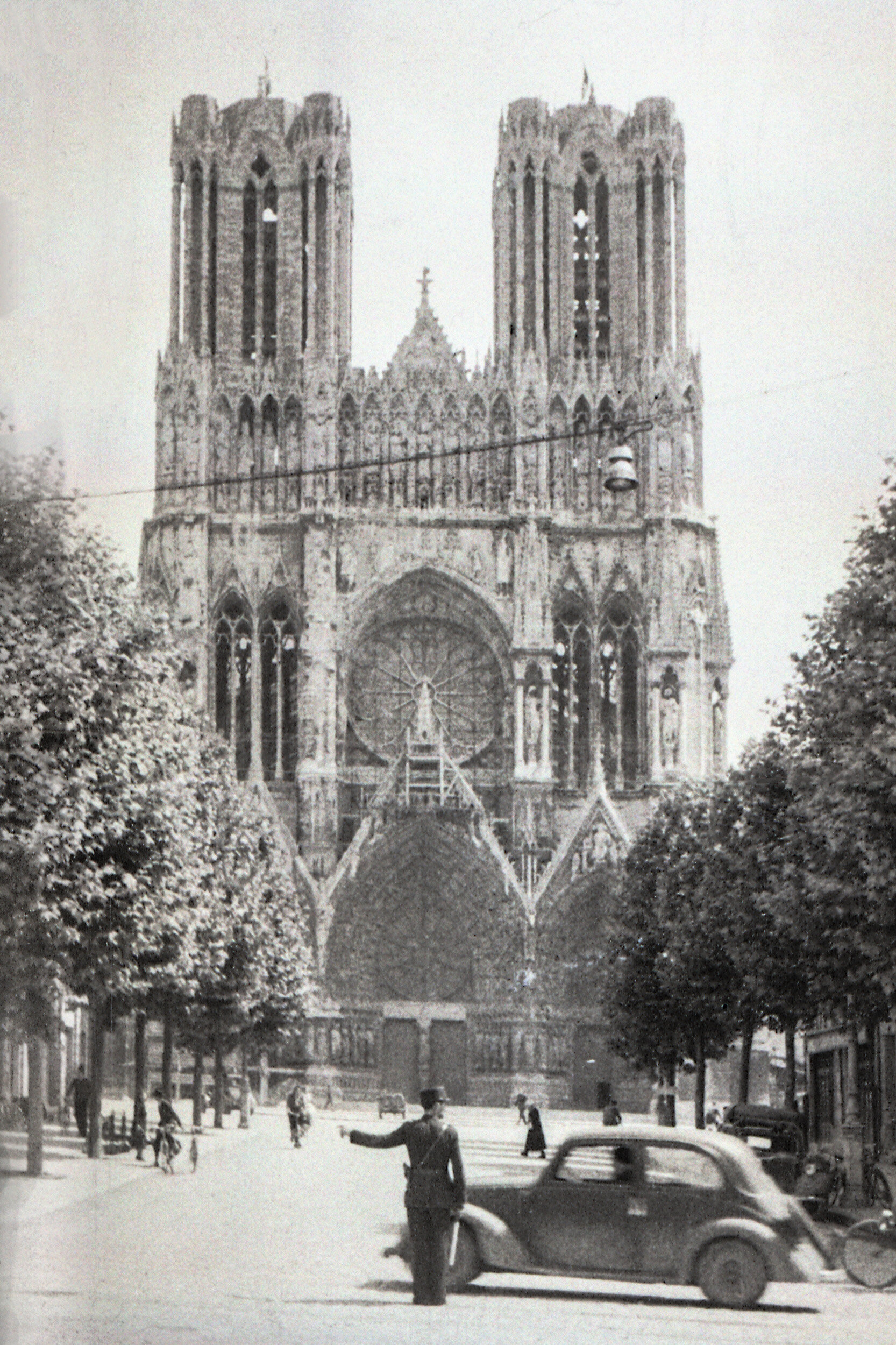 Reims Cathedral during WWII