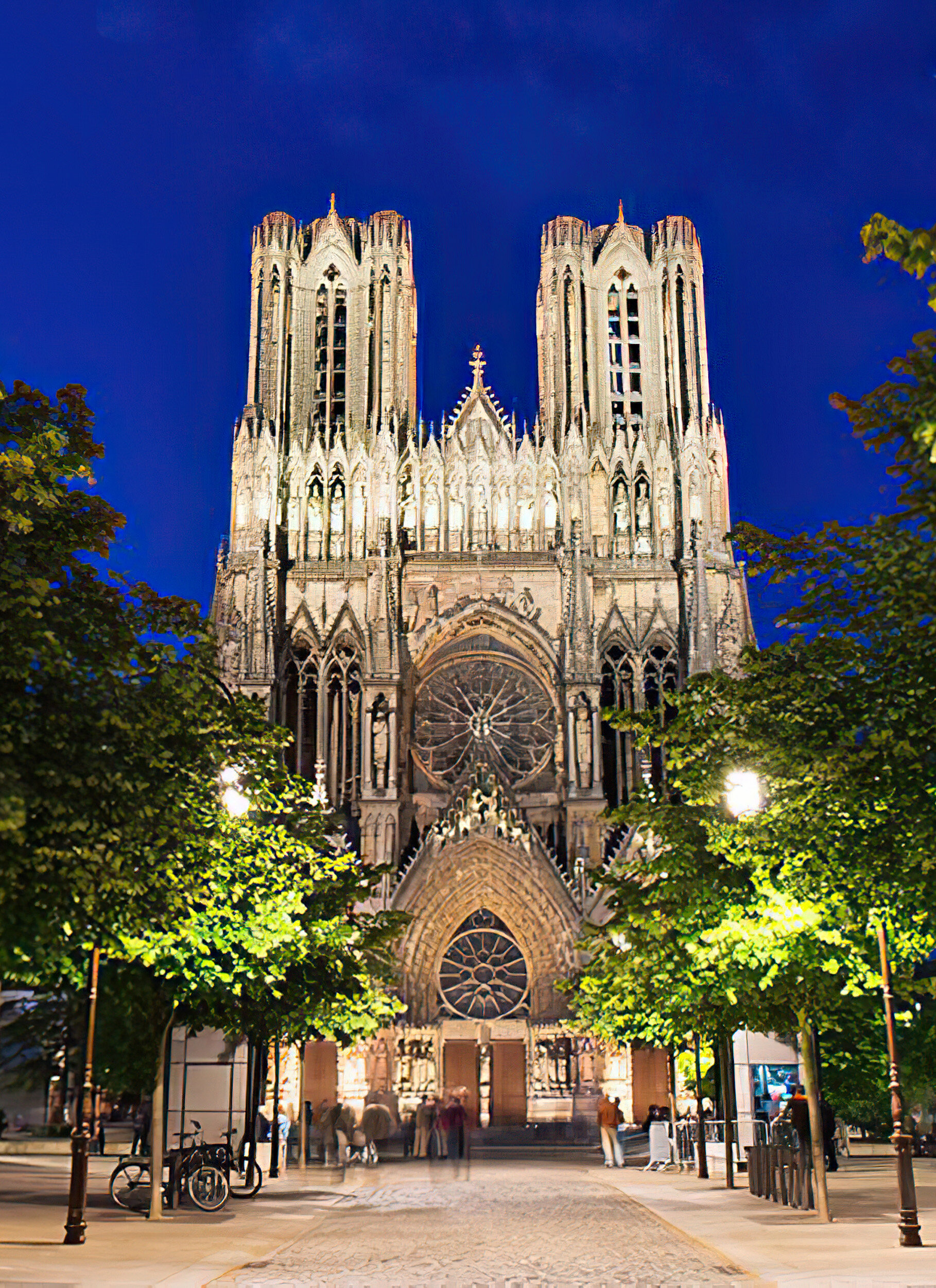 Reims Cathedral as it looks today (from Flickr)