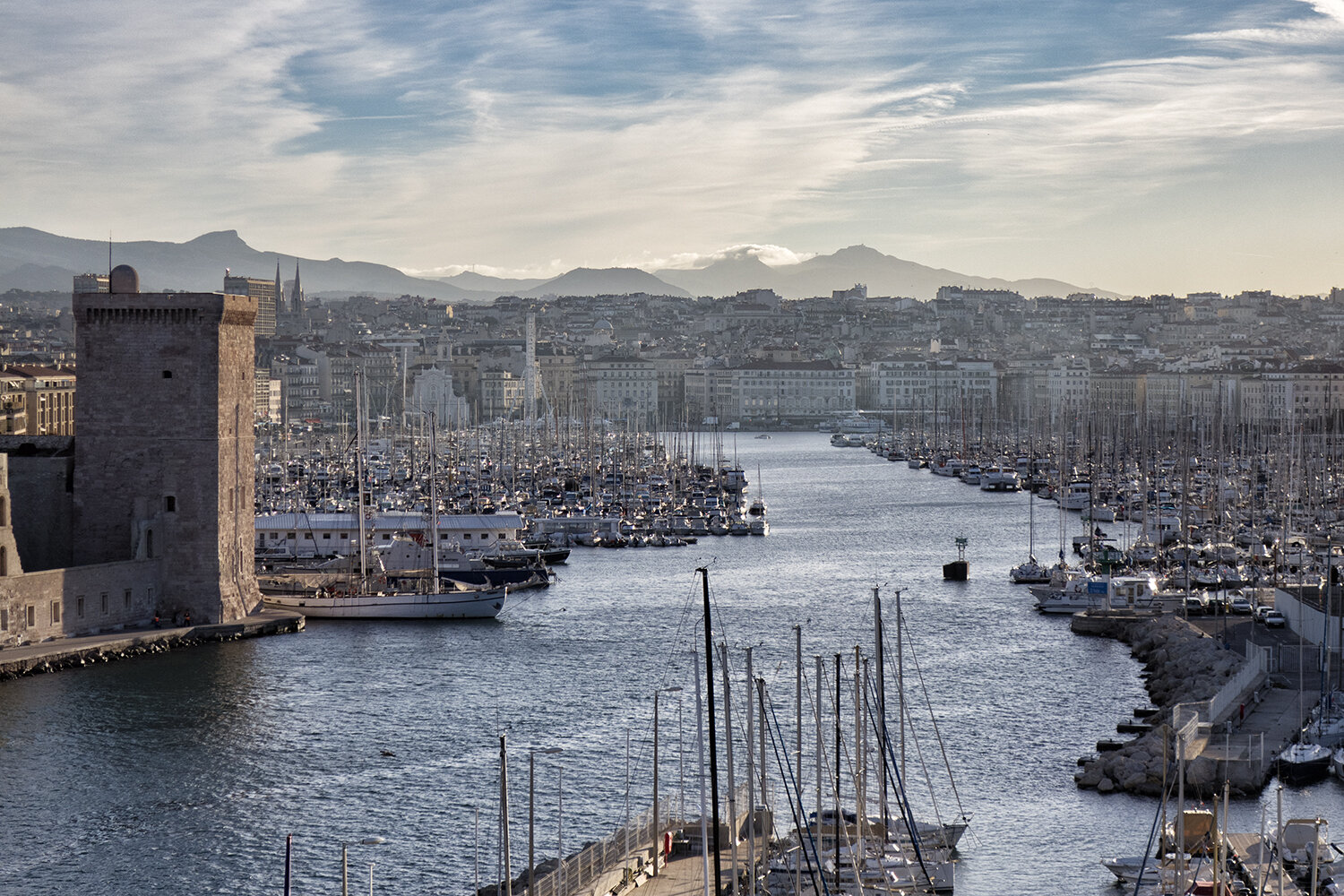 The Old Port of  Marseille in 2016