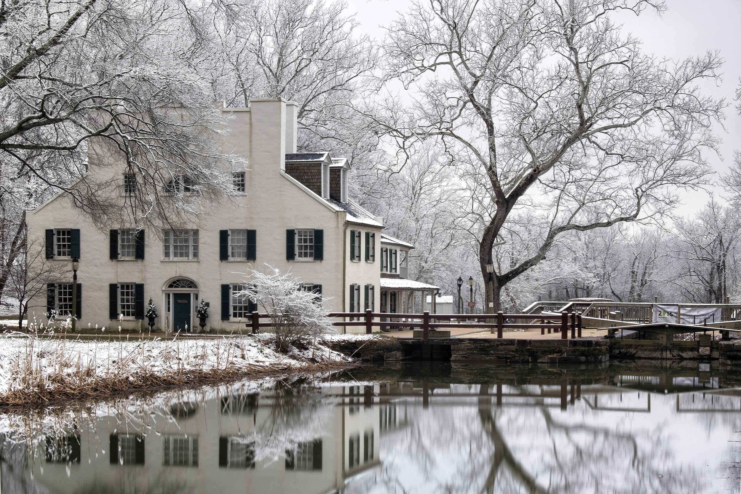 March Morning at Great Falls Tavern, C&O Canal 50th Anniversary Exhibit (Awarded Best in Show)