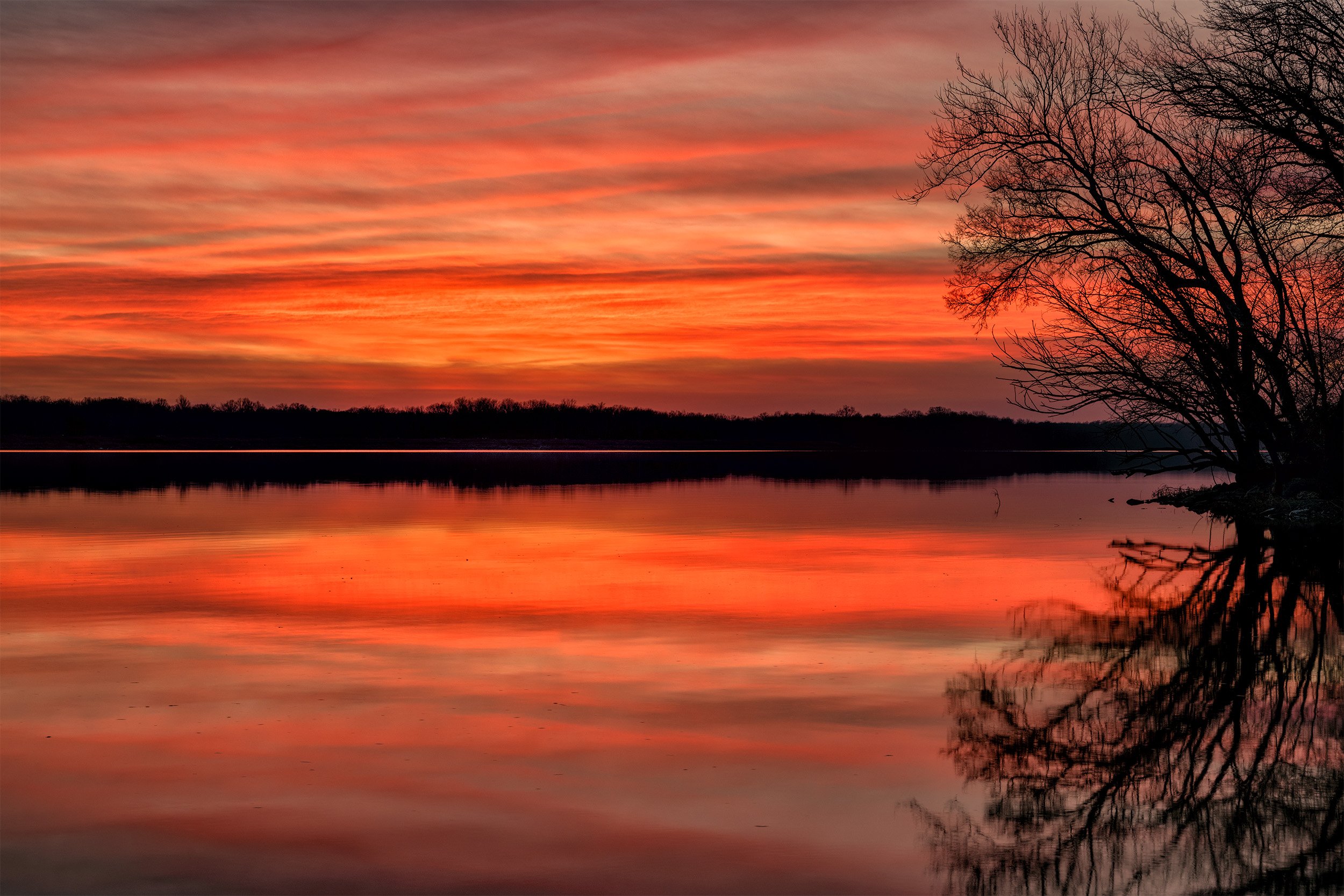 December Sunset on the Potomac