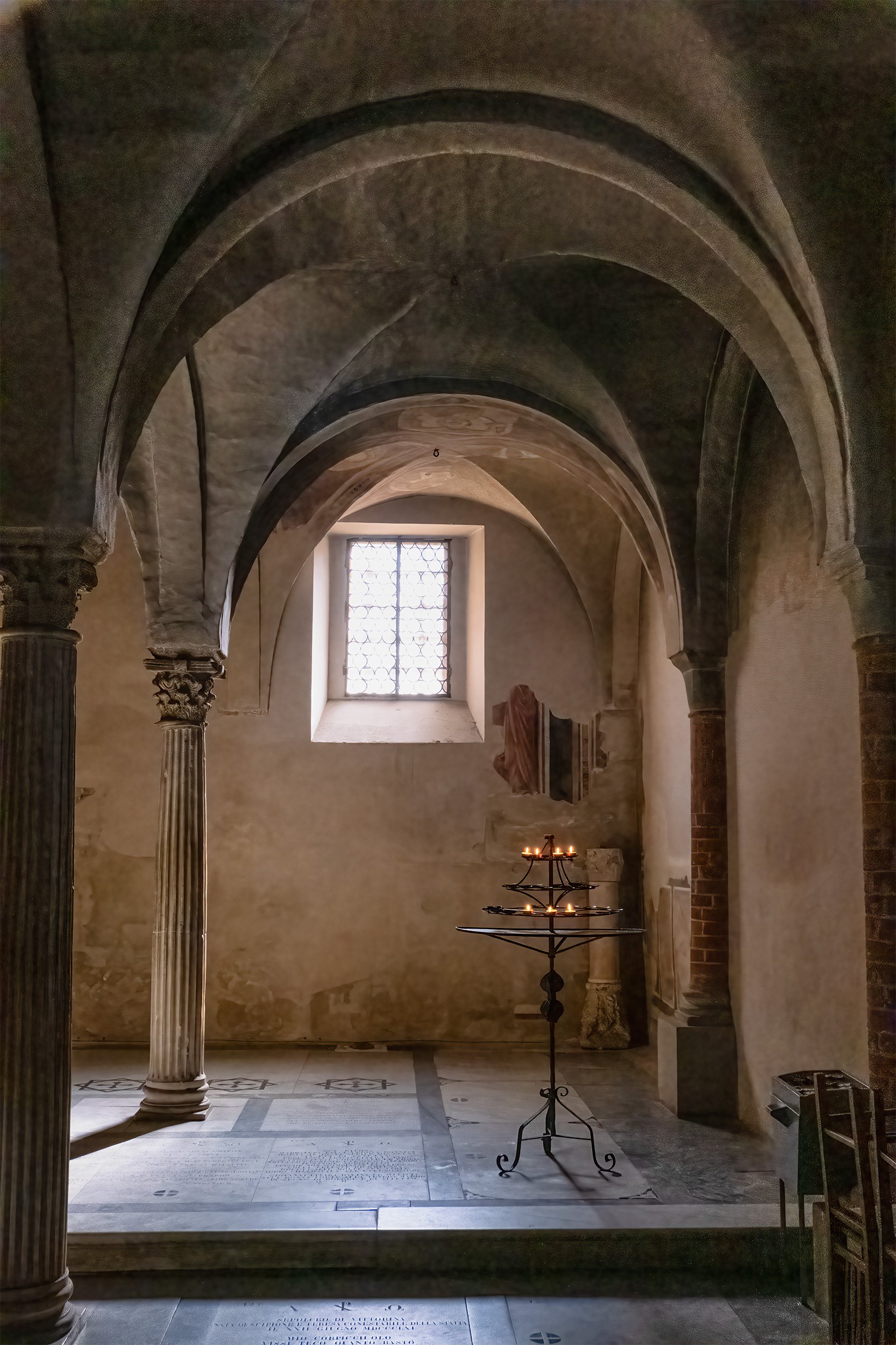 The crypt in San Miniato in Florence  