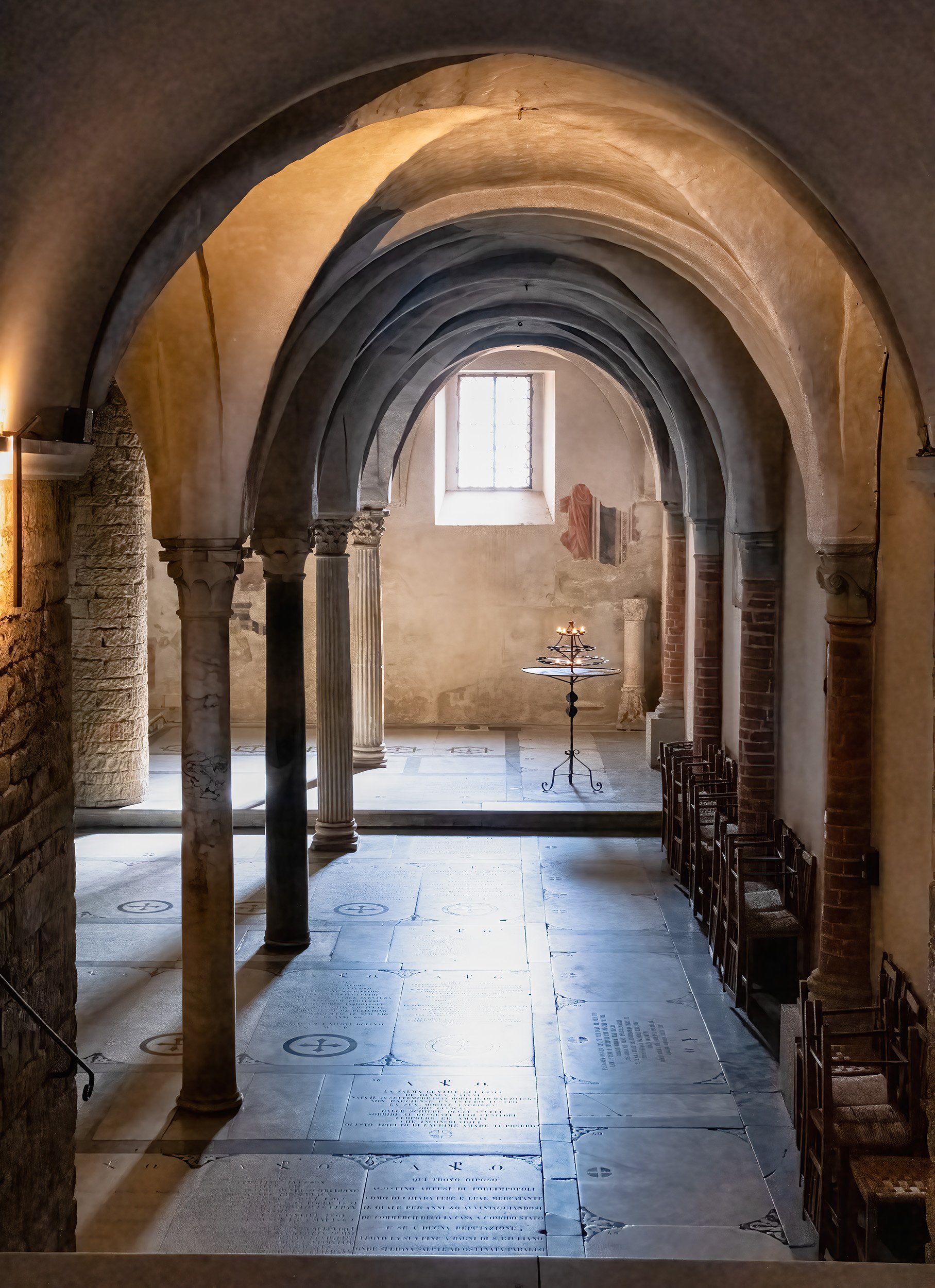 The crypt in San Miniato in Florence  