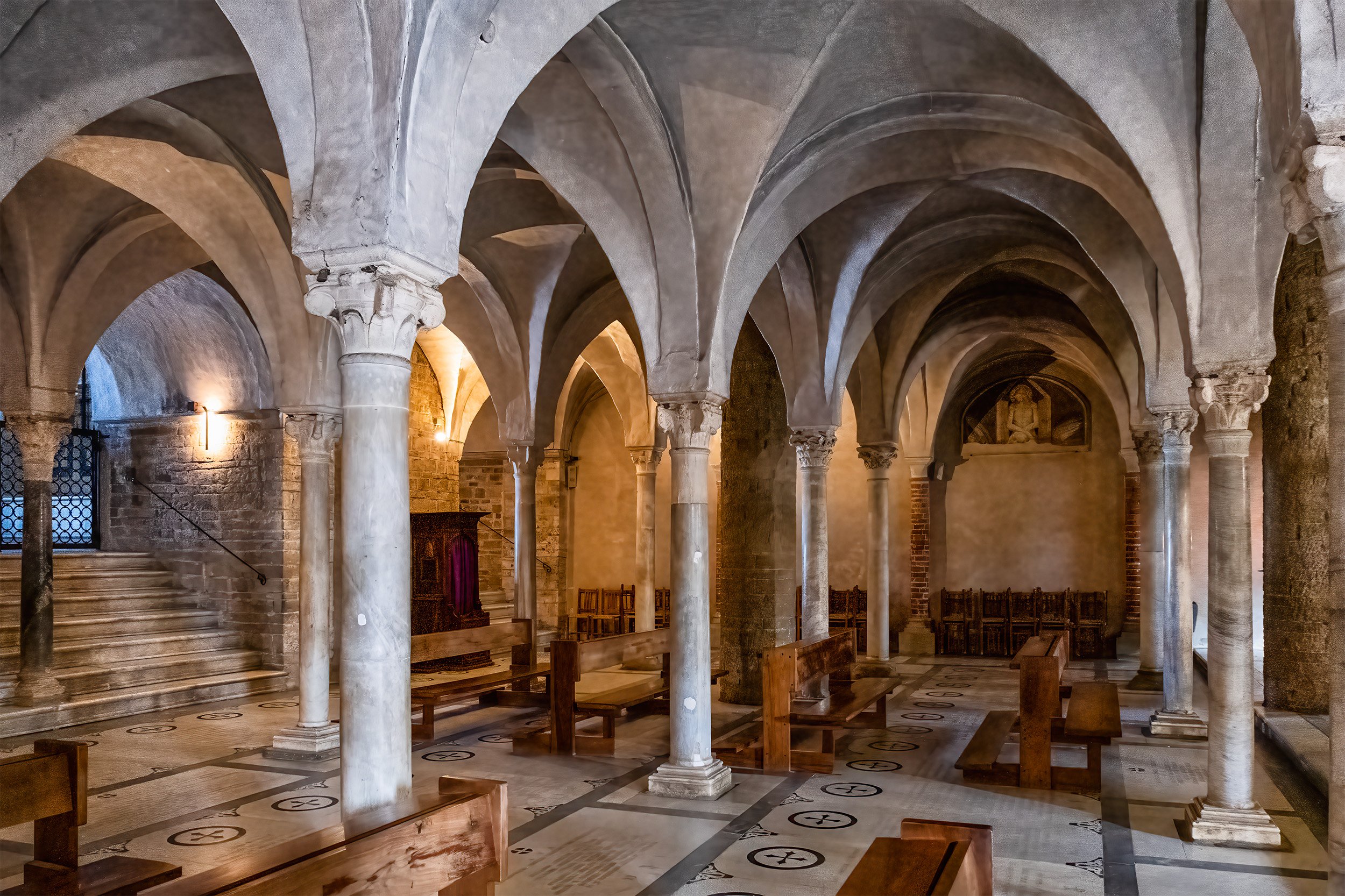 The crypt in San Miniato in Florence  