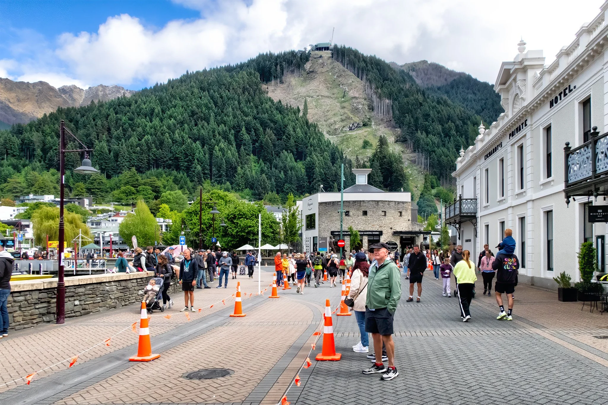 Along the course of the Queenstown Marathon/Half Marathon/10K