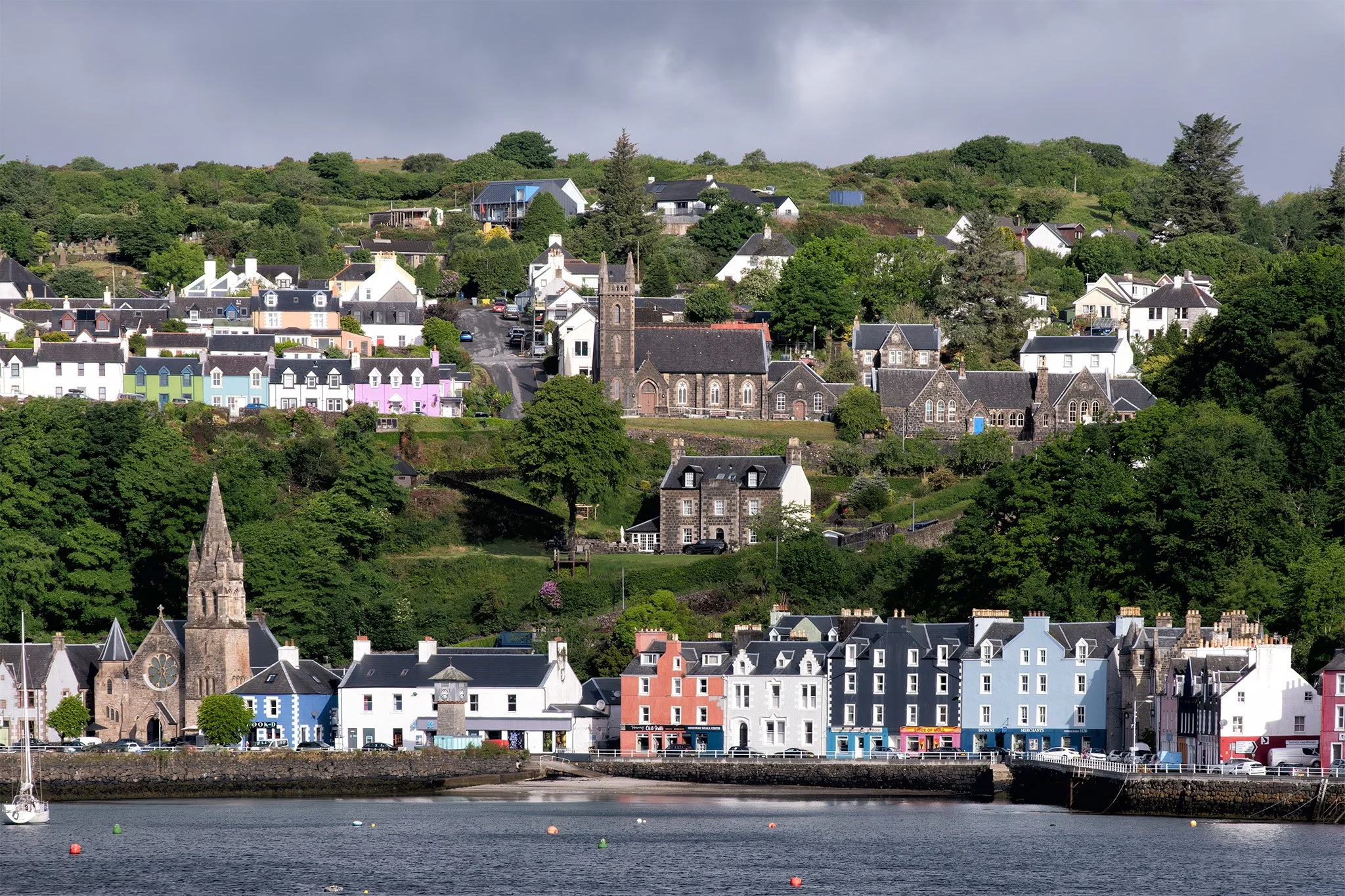 The colorful houses of Tobermory, on the Isle of Mull.