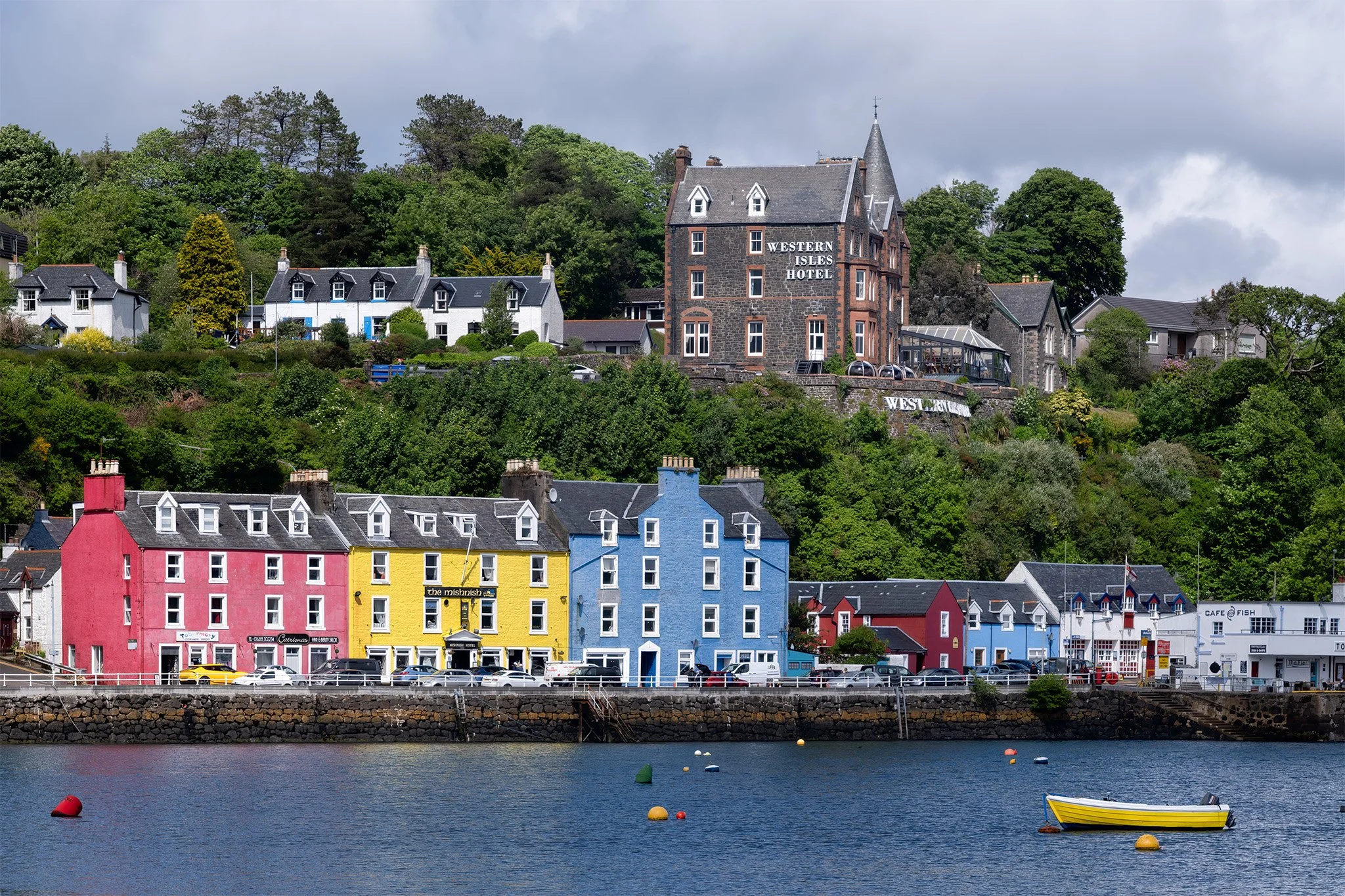 The colorful houses of Tobermory, on the Isle of Mull.